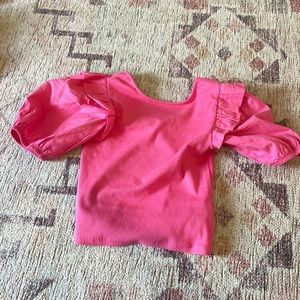 This is a hot pink Zara top, size 11-12 and has never been worn